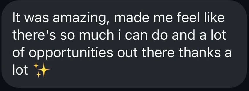 Feedback screenshot